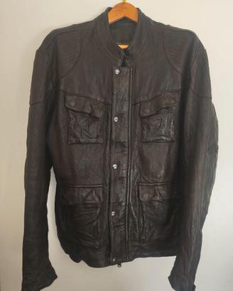 Giacca Pelle DMD Solo Rider Brown Café Racer - XL
