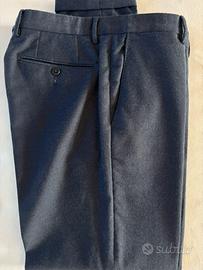 Pantalone Zanella in flanella blu