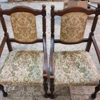 Coppia Sedie stile Barocco Vintage Poltrone
