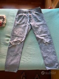 Jeans levis slim fit strappati taglia 44