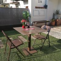 TAVOLO CORTEN QUADRATO BAR