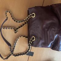 Prada borsa a tracolla vintage in pelle marrone