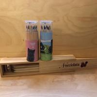 Pastelli matite colorate con custodia e temperino