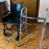 Sedia a rotelle + deambulatore