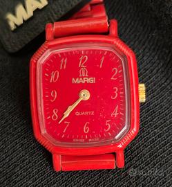 Margi Quartz Vintage "Total Red" NOS