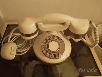 Telefono vintage Telcer placcato oro