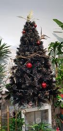 albero di natale nero e dorato