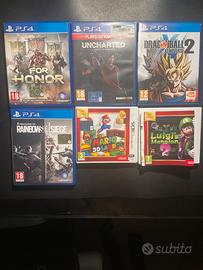 GIOCHI PER PS4 E NINTENDO 3DS