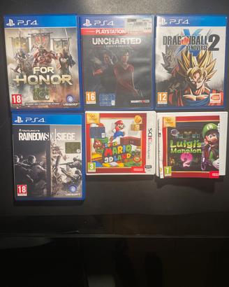 GIOCHI PER PS4 E NINTENDO 3DS