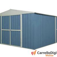 Box prefabbricato in acciaio 360x430cm 185kg blu