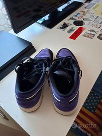 Scarpe nike dunk uomo tg.43 nere e viola