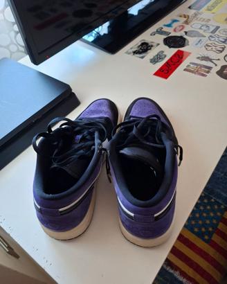 Scarpe nike dunk uomo tg.43 nere e viola