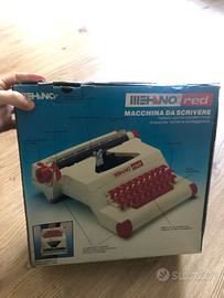 Macchina da scrivere Mehano Red confez originale