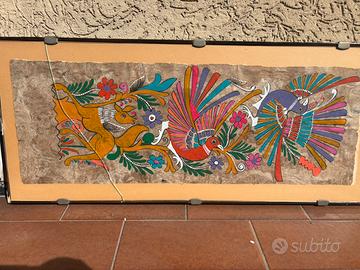 Dipinto Messicano su Carta Amate