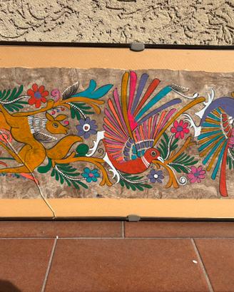 Dipinto Messicano su Carta Amate