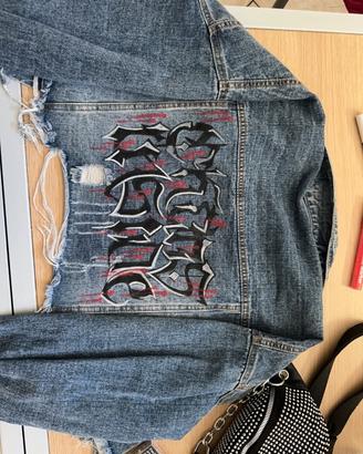 Giacca in Denim Crop