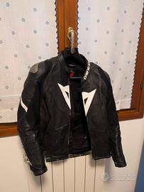 tuta moto Dainese 2 pezzi in pelle