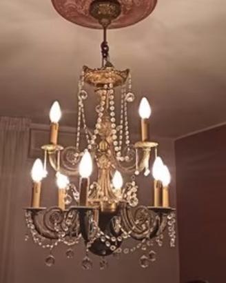 lampadario bronzo