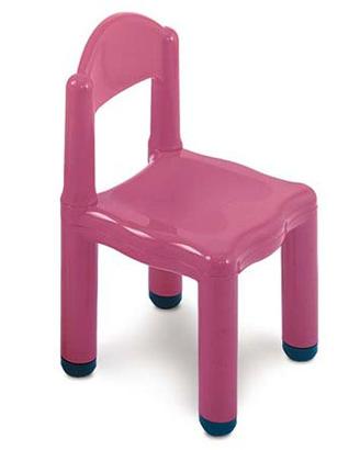SEDIA certificata per bambino in plastica Fuxia