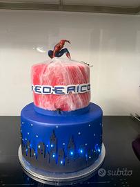 Torta scenografica spiderman