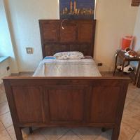 Letto antico in noce completo