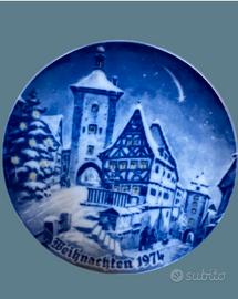 Piatto di Natale, 1974 da collezione in porcellana