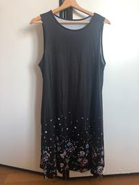 Abito canotte con stampa floreale