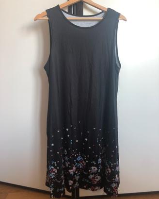 Abito canotte con stampa floreale