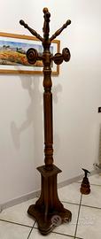Appendiabiti da terra vintage in legno - H 190 cm