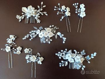 Spille capelli sposa