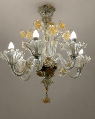 Lampadario in vetro di Murano