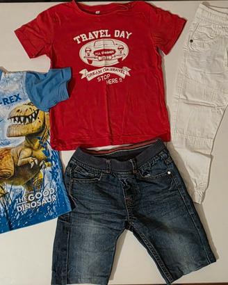 10 pezzi abbigliamento estivo 5 anni bimbo