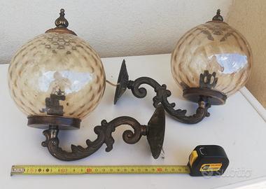 Coppia applique Vintage  in ferro  Battuto