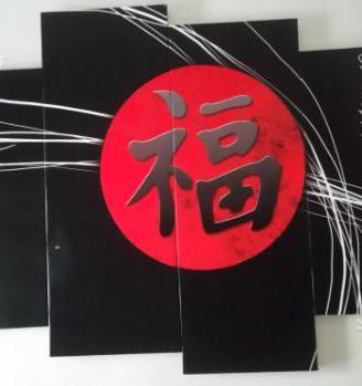Quadro con simbolo cinese