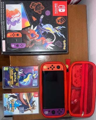 Nintendo Switch Oled Edizione Scarlatto & Violetto
