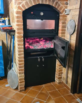 forno a legna mis. 81x103x170 kit teglie omaggio 