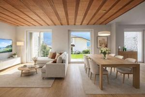 nuovo trilocale con giardino e ingresso in