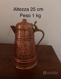 Caffettiera rame antico