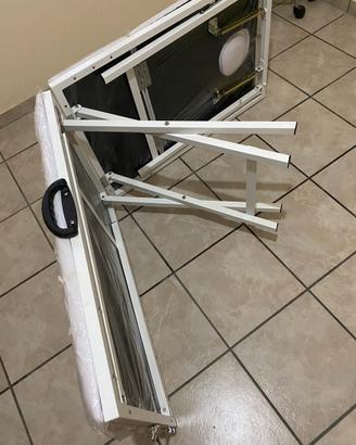 lettino estetico sgabello e umidificatore