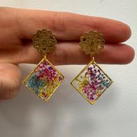 Orechini fatti a mano in resina