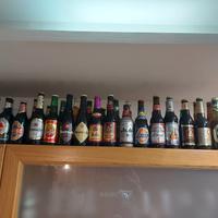 Collezione bottiglie birra