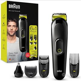 Braun MGK3225 Trimmer per Capelli e Barba, Lavabil