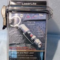 Torcia led con puntare laser