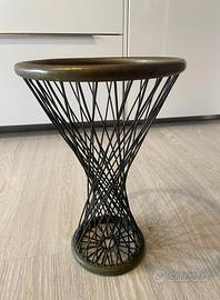 Cestino Vintage Ottone Intrecciato Art Deco’