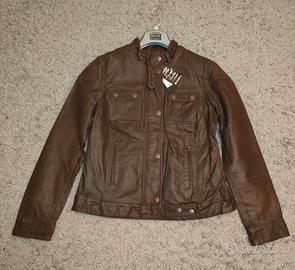 giacca in pelle  nuova vintage 