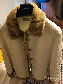 giacca-giubbotto donna con ecopelliccia tg.46
