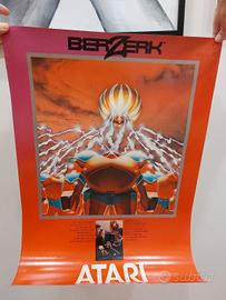 Poster Promo Atari 2600 Berzerk 1982 - Raro ITA