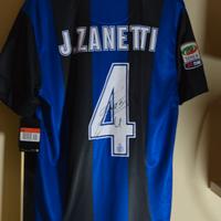 Maglia Inter Zanetti 4 AUTOGRAFATA NUOVA Taglia L