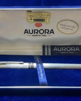 Penna Stilografica Aurora in Arg 925 e punta oro