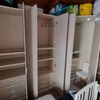 Armadio angolare con cabina